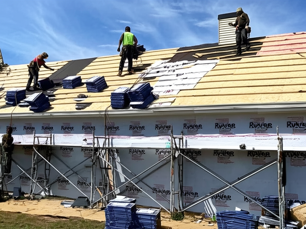 Premium roof installation